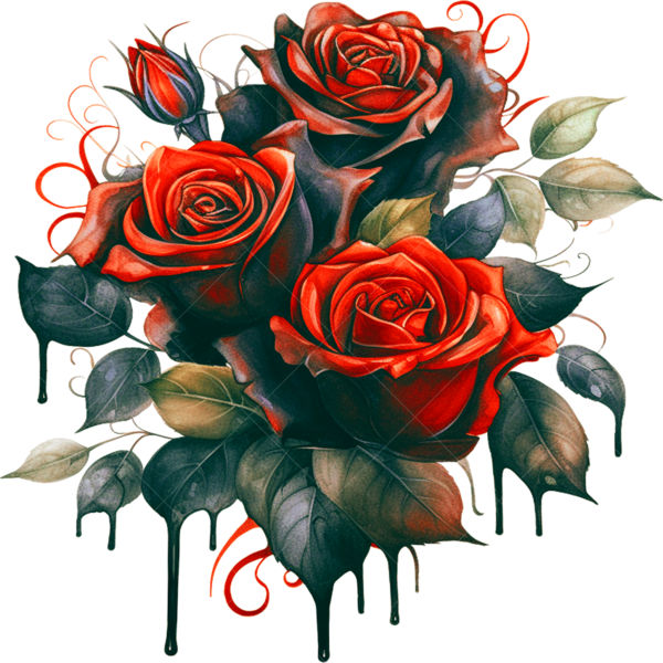 Термонаклейка на одежду Розы