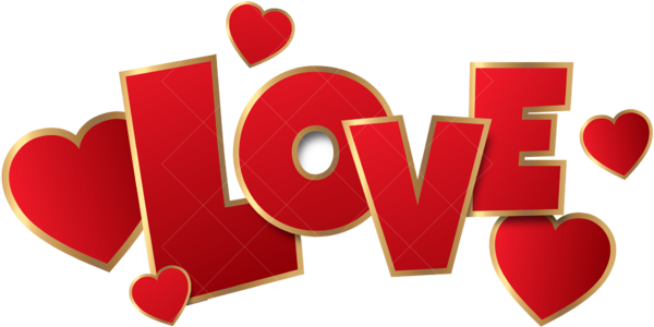 Термонаклейка на одежду красная надпись "LOVE"