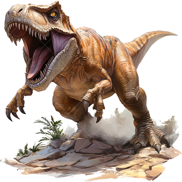 Детская термонаклейка на одежду динозавр Рекс