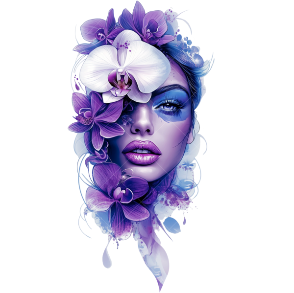 Термонаклейка на футболку абстрактное лицо