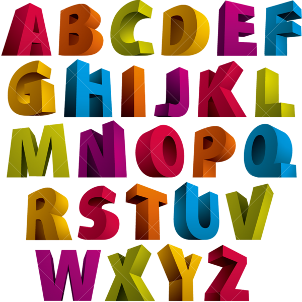 Термонаклейка на футболку с изображением английского алфавита