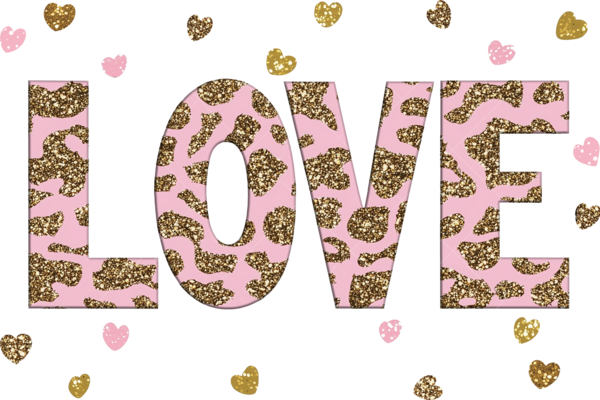 Термонаклейка на одежду стилизация с надписью "LOVE"