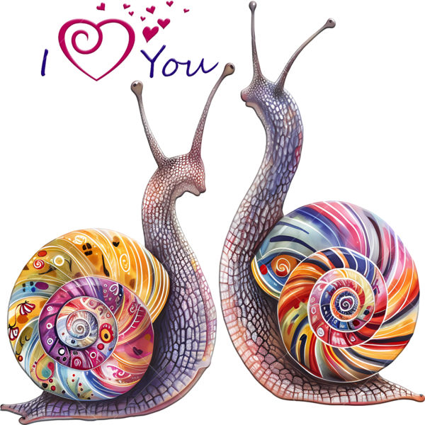 Детская термонаклейка на одежду с изображением пары улиток