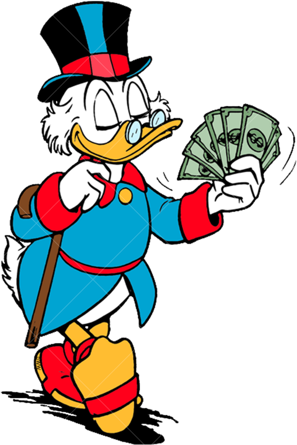 Детская термонаклейка на одежду Скрудж Макдак