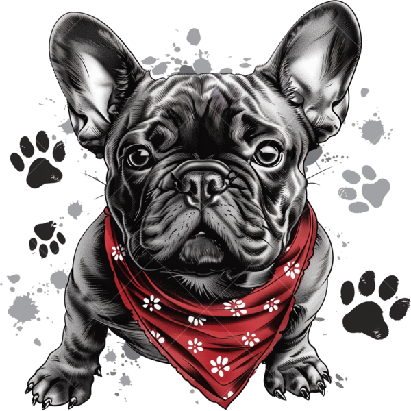 Термонаклейка на одежду собака 4