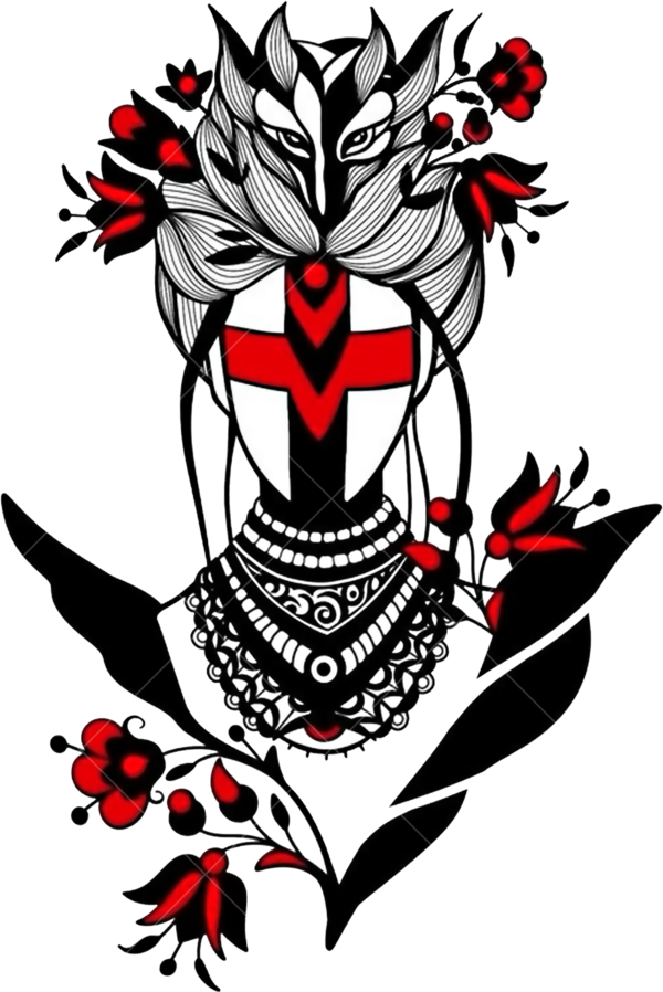 Термонаклейка на одежду стилизация цветы 