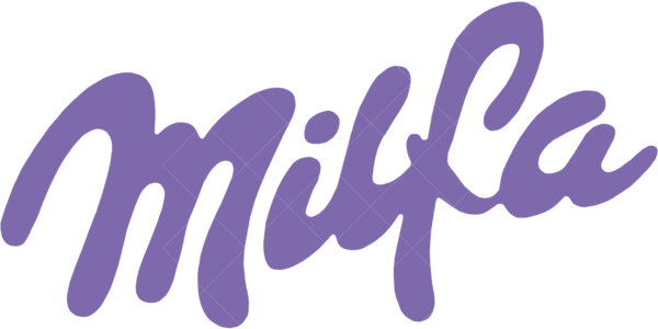 Термонаклейка на толстовку с надписью "Milka"