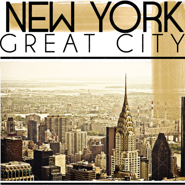 Термонаклейка на одежду с изображением Нью-Йорка