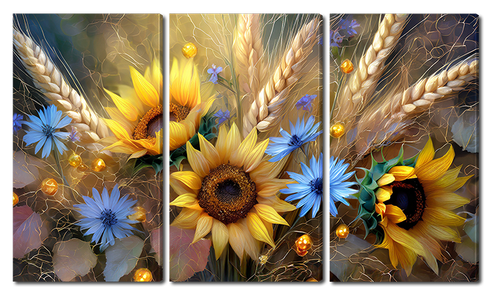 Арт букет полевых цветов