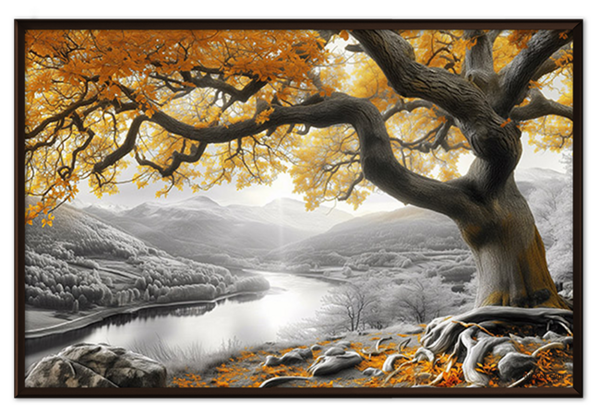 Дерево у реки арт 3