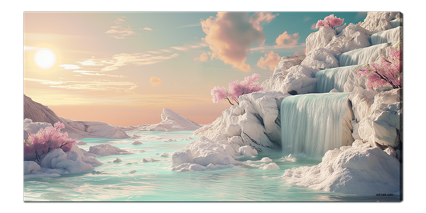 Водопад на камнях 4