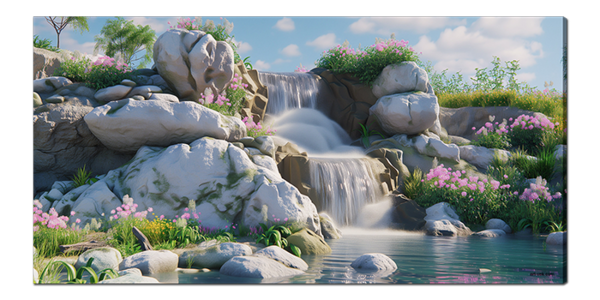 Водопад на камнях 5