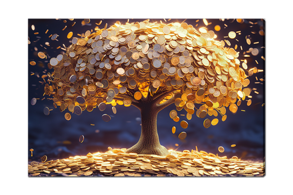 Дерево из монет 1