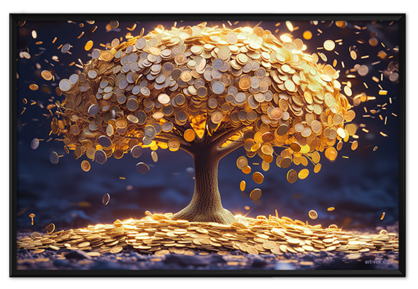 Дерево с монетами