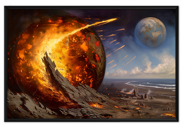 Метеорит на земле