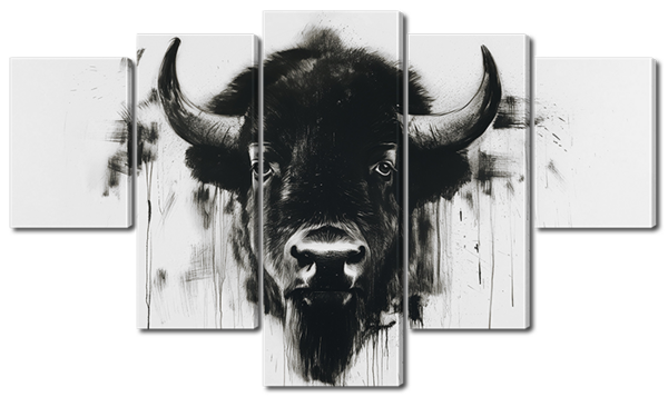 Голова быка арт