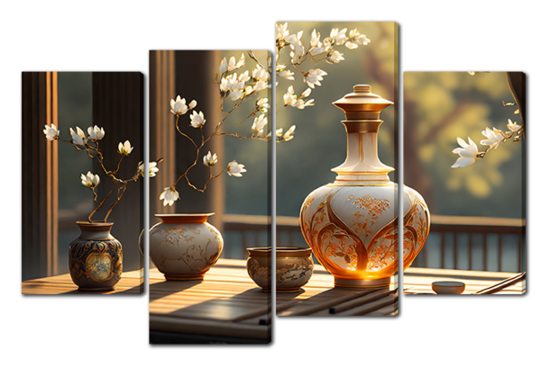 Белые цветы в вазе