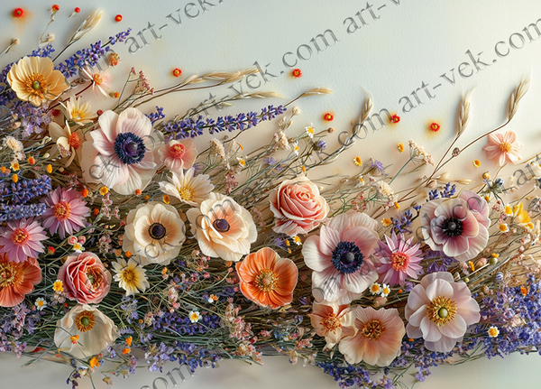 Выбор форм модулей цветы 1423-1