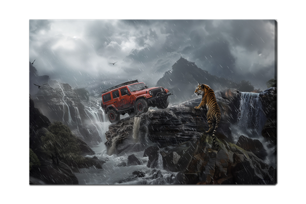 Внедорожник на скалах 1