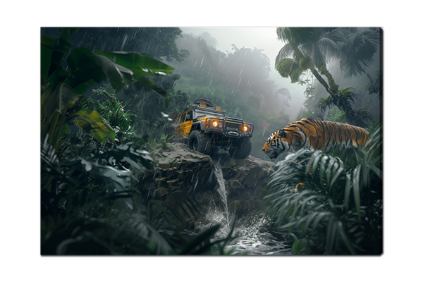 Внедорожник в лесу 1