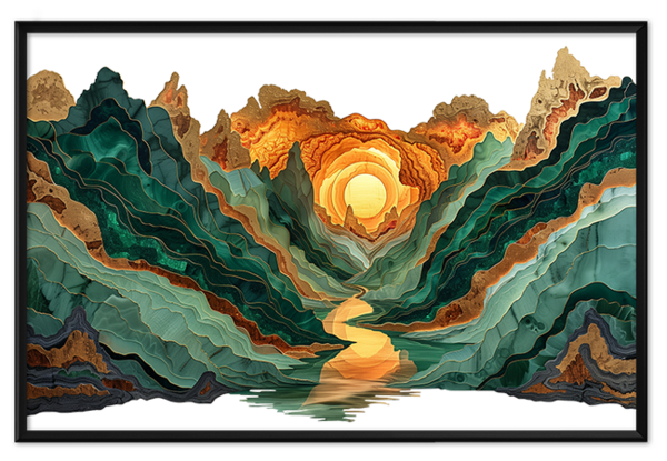 Горы стилизация