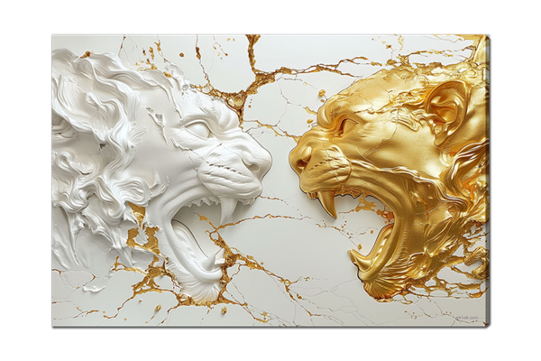 Силуэт из мрамора с золотом 4