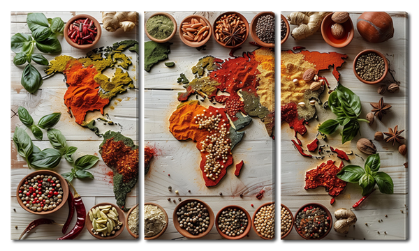 Карта мира специями 2