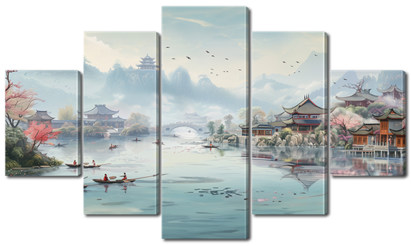 Река у города 1