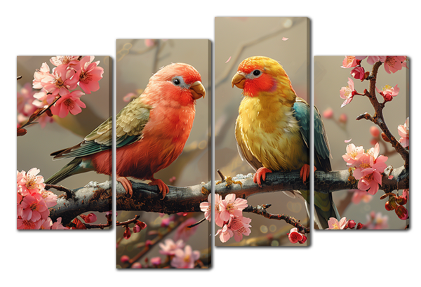 Попугаи на ветке