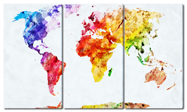 Карта мира в красках