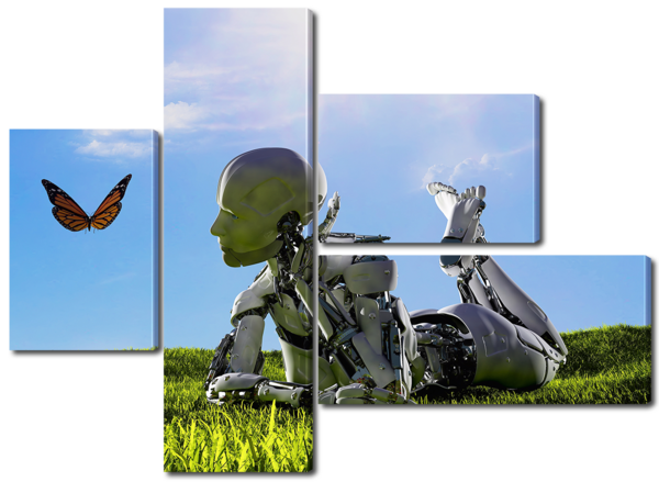 Робот на поляне