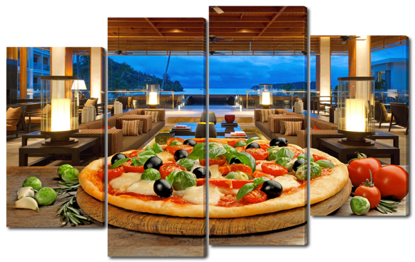 Маслины и пицца