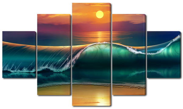 Волны при закате