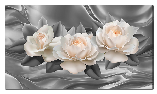 Роза на шелке