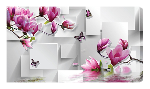 Магнолия и бабочка