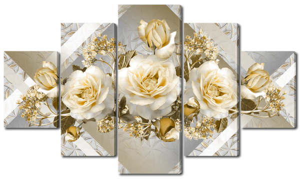 Цветы с золотым оттенком