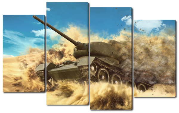 Танк в песке