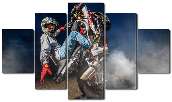 Трюк на мотоцикле