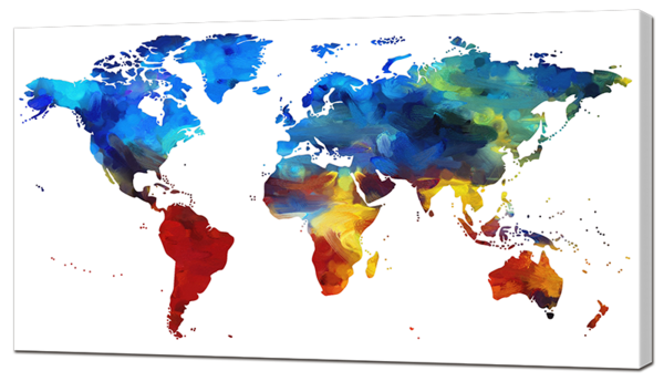 Карта в красках