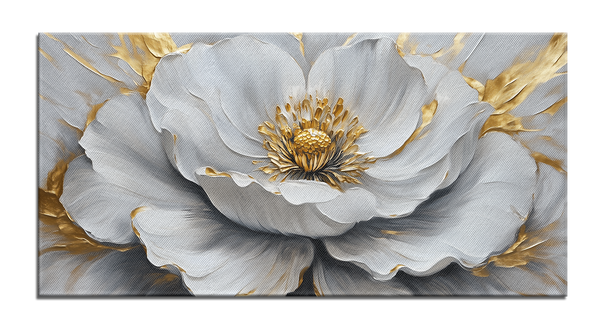 картина с позолотой цветок