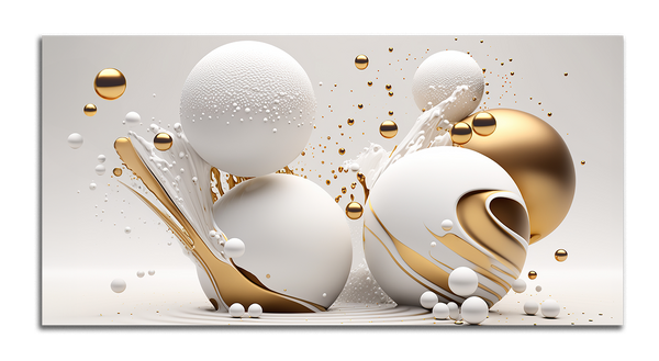 картина с золотом,позолота" шары 3д"