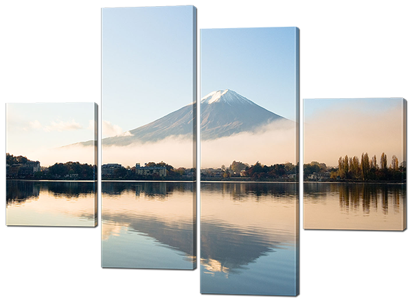 Вид на гору Фудзи Яма 