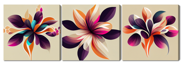 Рисованные цветы Арт