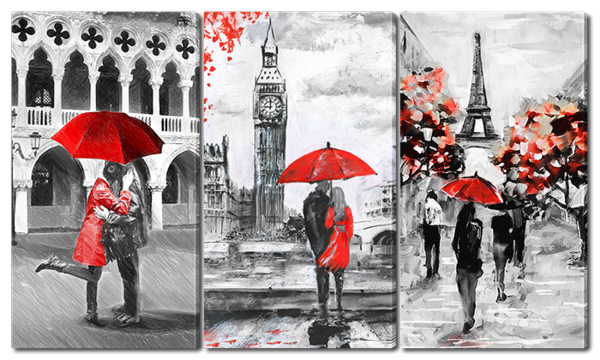 Достопримечательности черно-белая