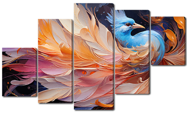 Художественная абстракция птица 2