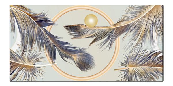 Перья и золотой шар