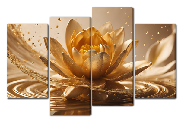 Цветок на воде художественная стилизация