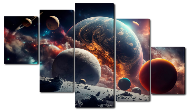 Планеты картина на стену