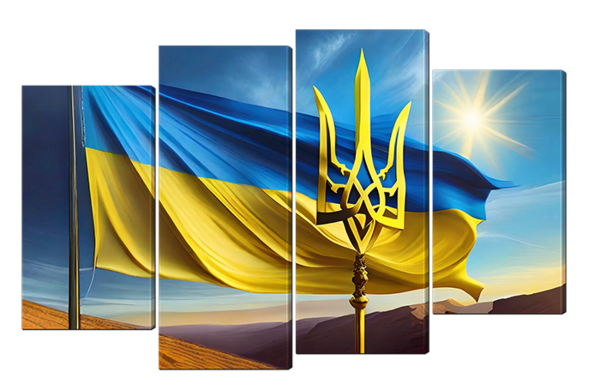 Флаг и герб Украины