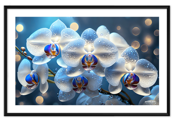 Стилизованные цветы на стену 8